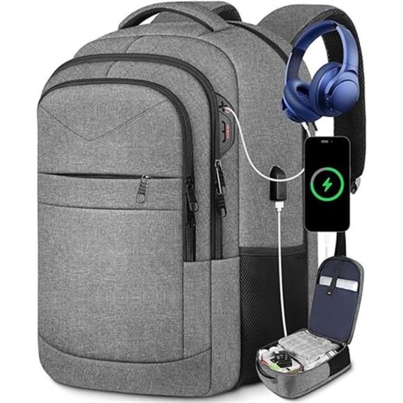 Extra Large Laptop Backpack,Travel Backpack,17 Inch Carry on Backpack,Anti-Theft - Picture 7 of 7